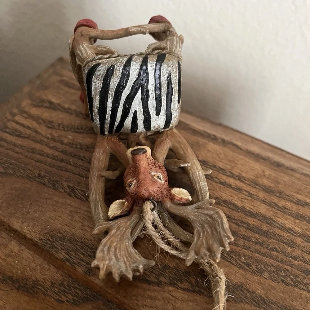 Moose Elk Deer Head Antler‎ Chair Christmas Ornament Hunting Cabin Decor Holiday